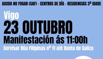 Convocadas dúas novas xornadas de folga nas residencias de maiores e centros de día privados e nos SAF