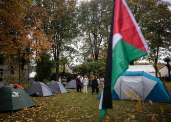 Reconocimiento a todas las mujeres participantes en el campamento de bruselas en apoyo de la causa palestina