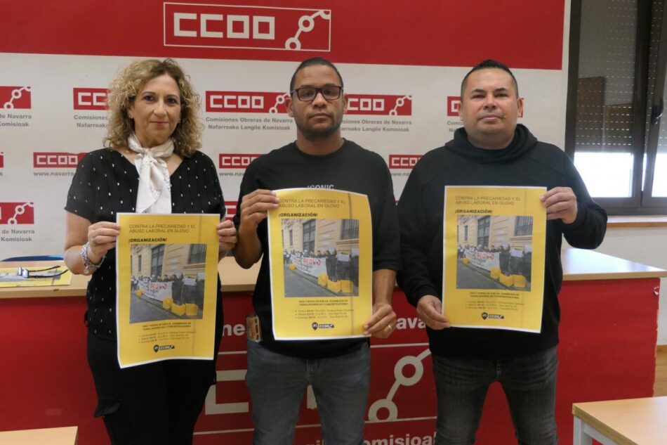 El comité de empresa de Glovo convoca paros parciales en Pamplona para reclamar condiciones laborales dignas