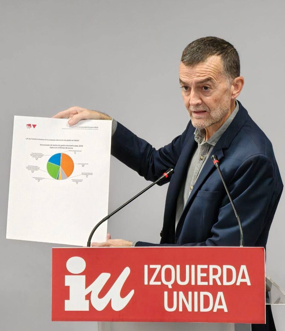 Antonio Maíllo detalla la propuesta de IU de aumentar el techo de gasto un 32%, hasta los 257.000 millones, y “estar a la altura de las necesidades sociales” con los Presupuestos para 2026