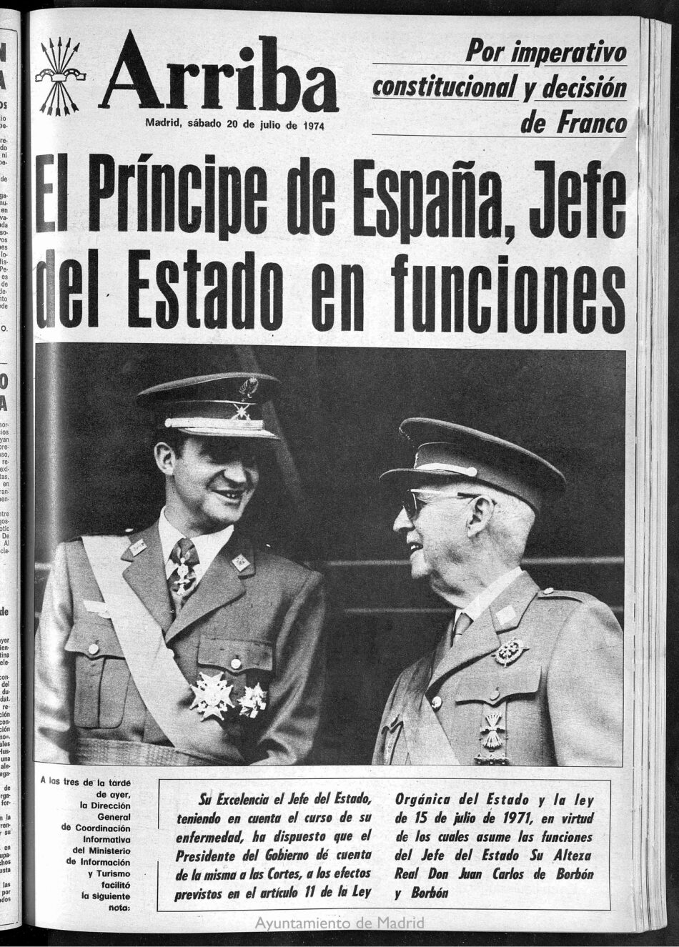 Exigen al Gobierno que retire nombres de edificios, de calles y todas las exaltaciones a Juan Carlos de Borbón