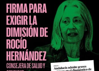 Movimiento Sumar Andalucía recoge más de 12.000 firmas en menos de 24 horas pidiendo la dimisión de la Consejera de Salud