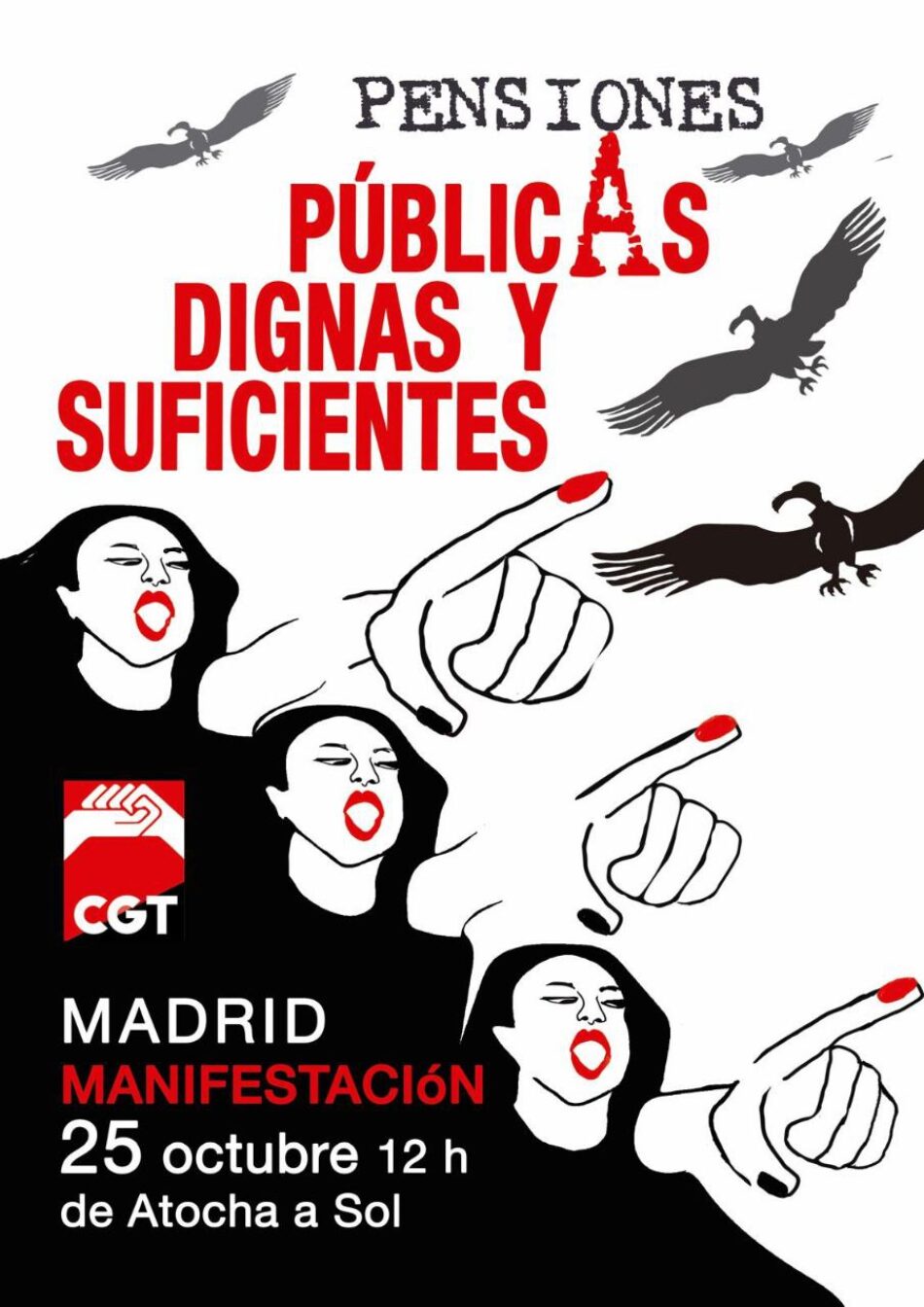 25 Octubre: Manifestación estatal en Madrid en defensa del Sistema Público de Pensiones