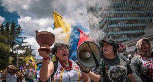 Denuncian al menos 367 violaciones de los derechos en las protestas de Ecuador