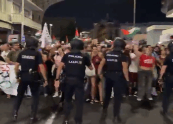 APDHA denuncia la represión policial en Sevilla en la concentración por Palestina y reclama responsabilidades