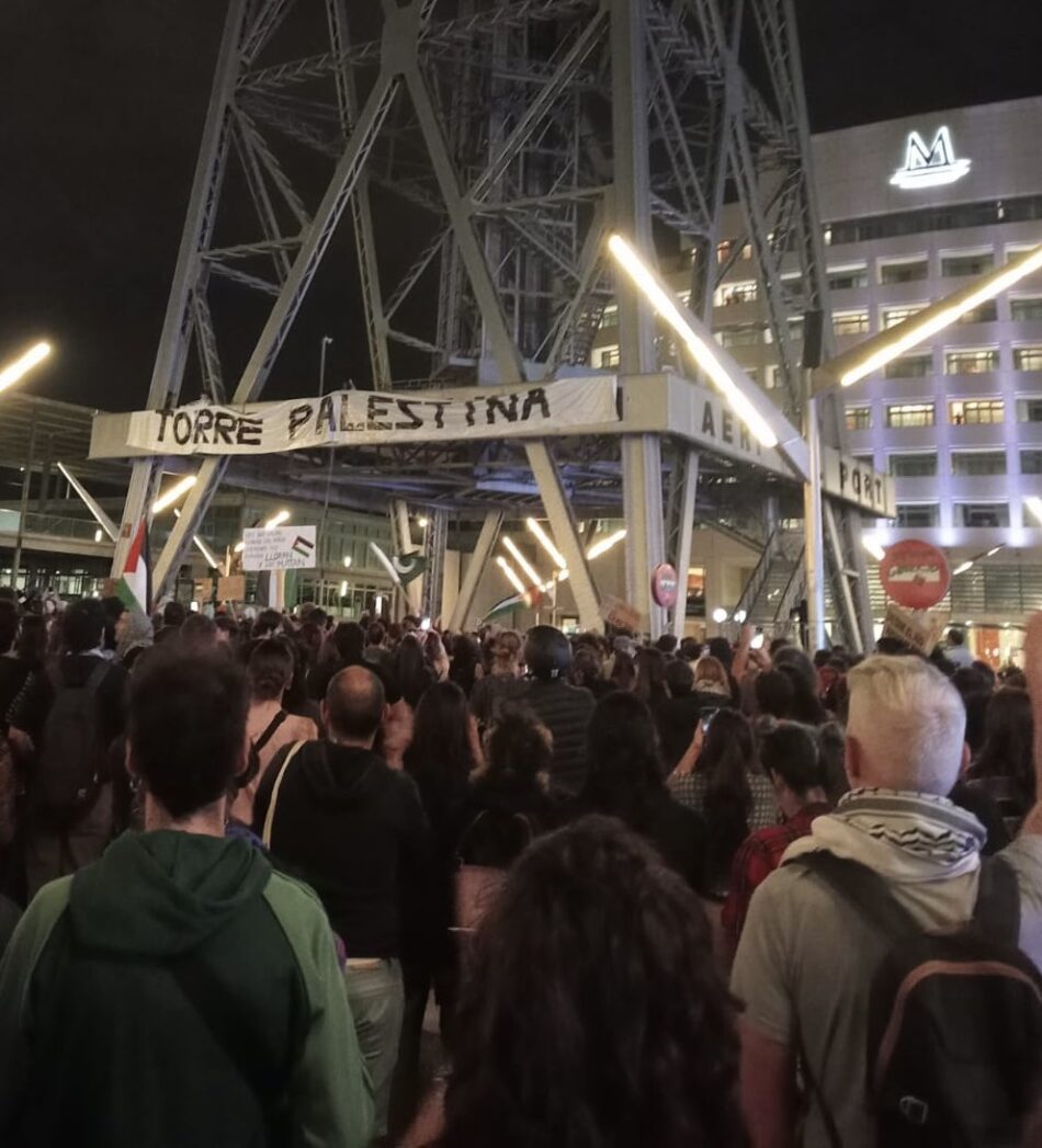 Barcelona responde al asalto a la Global Sumud Flotilla con un llamamiento a acampar bajo el lema «Paramos el genocidio»
