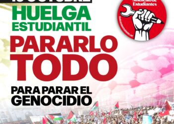 Junto a CGT, Intersindical Región Murciana y el Sindicato de Estudiantes llaman a la jornada de huelga el 15 de octubre en solidaridad con el pueblo palestino
