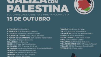 Solidariedade Obreira convoca folga xeral en todo o Estado polo xenocidio en Palestina: 15-O