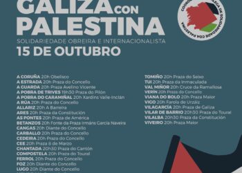 Solidariedade Obreira convoca folga xeral en todo o Estado polo xenocidio en Palestina: 15-O