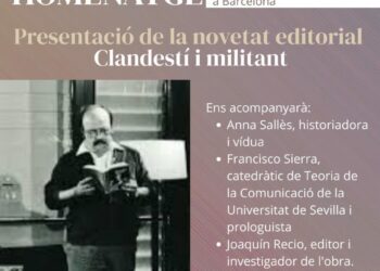 Homenaje a Manuel Vázquez Montalbán en Barcelona, el 18 de octubre