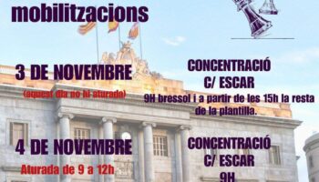 CGT convoca huelga parcial en la plantilla del Ayuntamiento de Barcelona los días 4 y 6 de noviembre