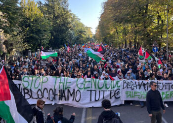 Más de dos millones de italianos salen a las calles por el pueblo palestino
