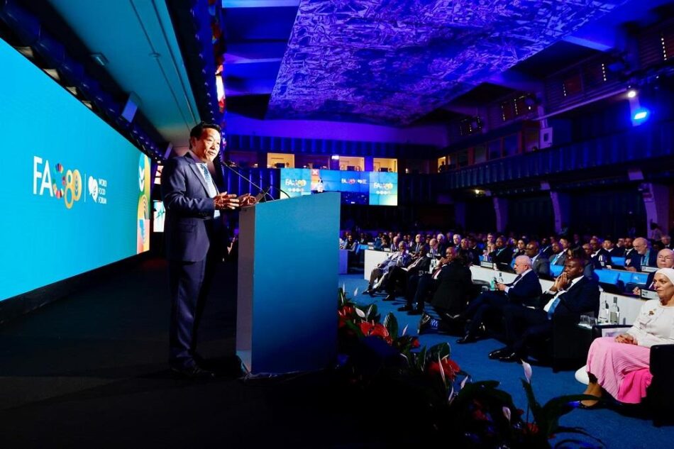 Foro Mundial de Alimentación: “debemos aprovechar el legado de la FAO para dejar un mundo sin hambre para nuestros hijos y nietos”