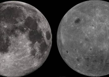 La cara oculta de la Luna es 100 ºC más fría que la visible