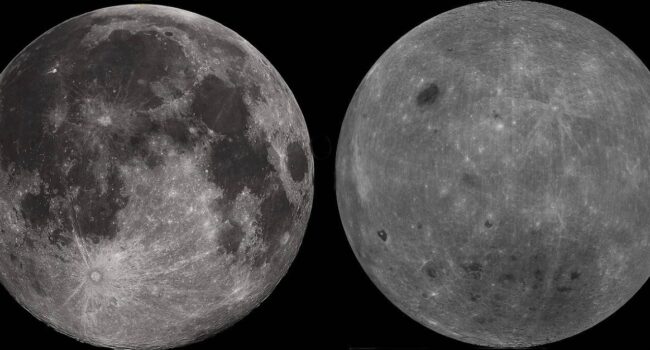 La cara oculta de la Luna es 100 ºC más fría que la visible
