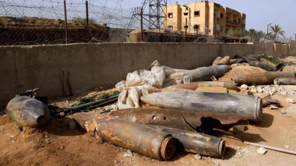 Alertan sobre peligro de municiones sin explotar en Gaza