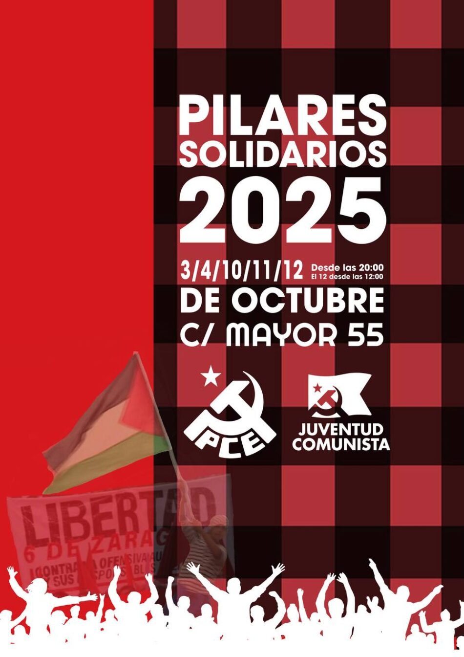 PCE y UJCE en Aragón organizan los Pilares Solidarios 2025