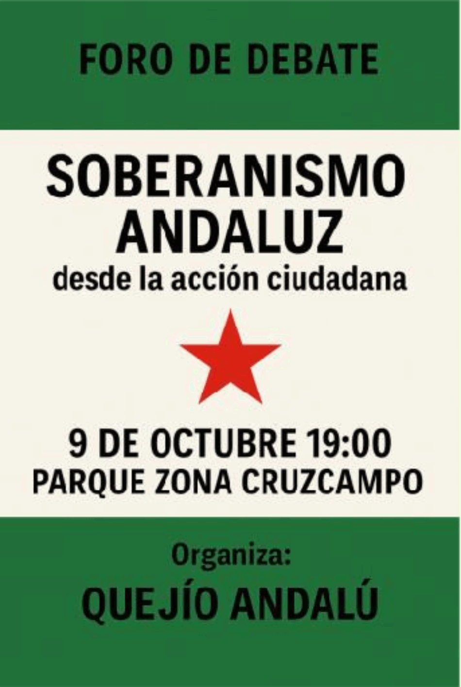 El colectivo Quejío Andalú convoca a un foro de debate sobre andalucismo