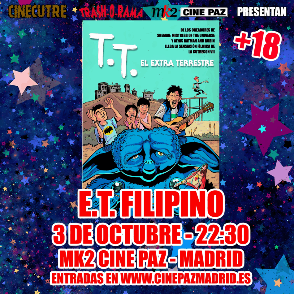 «T.T. El Extraterrestre», el plagio filipino de “E.T.” de Spielberg, se proyectará el 3 de octubre en el mk2 Cine Paz de Madrid