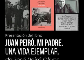 Jornadas en memoria de Juan Peiró, del 7 al 10 de octubre, con la presencia de su nieta Amapola Peiró