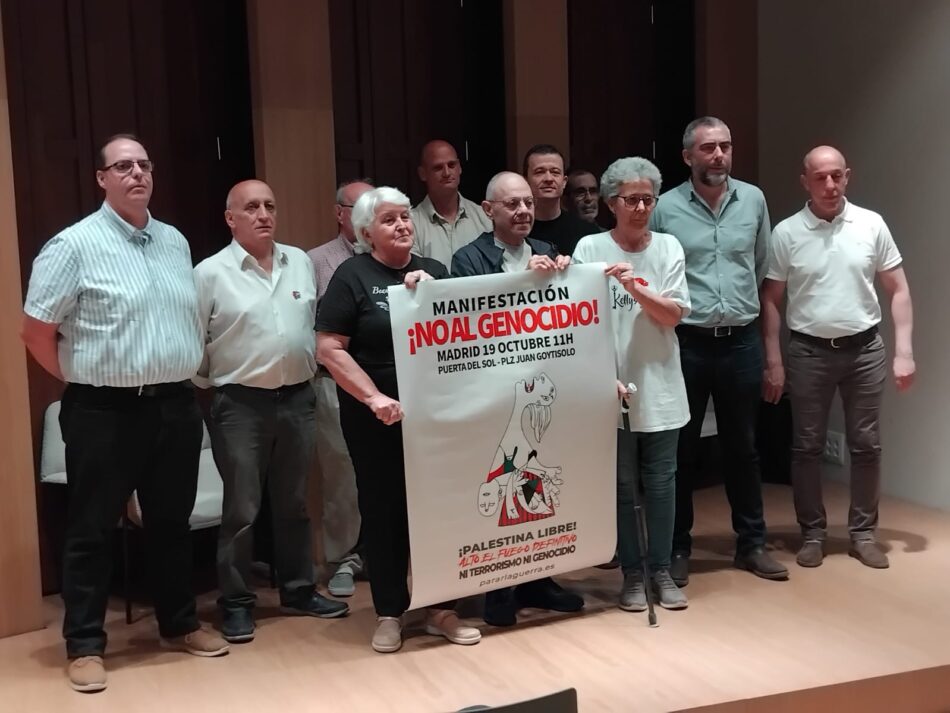 PararLaGuerra.es convoca una manifestación contra el Genocidio el 19 de octubre en Madrid