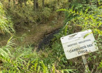 Carburos del Cinca denunciada por vertido de chapapote al Cinca