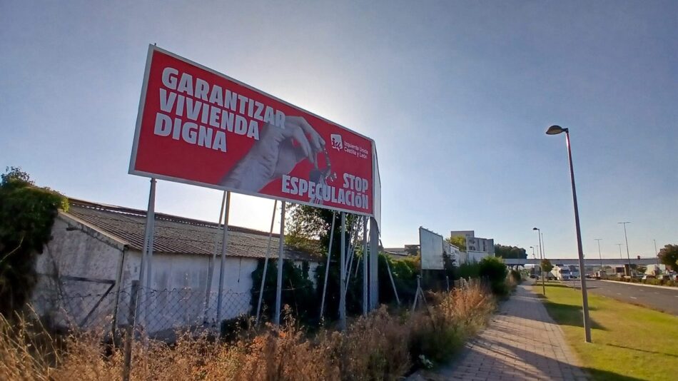 Izquierda Unida lanza su campaña en favor del derecho a la vivienda en Castilla y León
