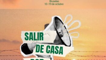 Acampada de mujeres en Bruselas para exigir acciones a la UE ante el genocidio: “Salir de casa por Gaza”