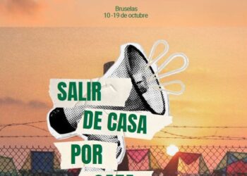 Acampada de mujeres en Bruselas para exigir acciones a la UE ante el genocidio: “Salir de casa por Gaza”