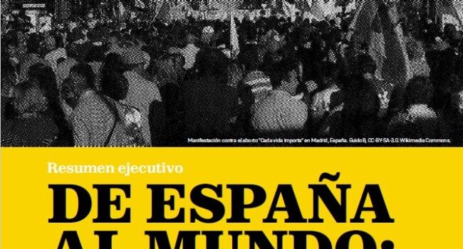 Se presenta la investigación «De España al mundo: la  proyección global de la ultraderecha española contra los derechos sexuales y  reproductivos”