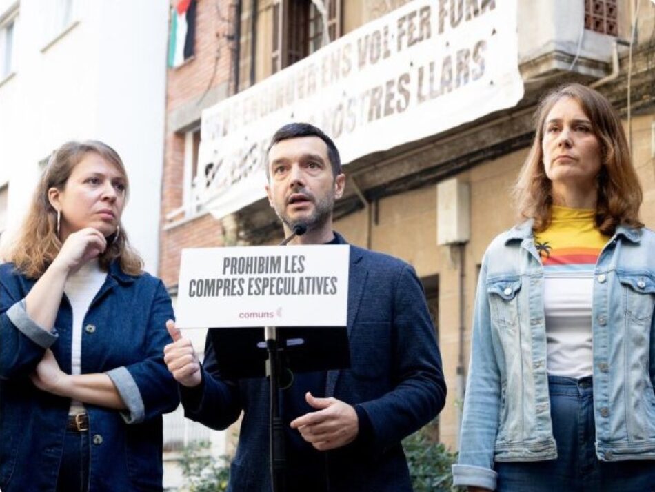 Pablo Bustinduy: “Cal adoptar ja mesures per combatre la crisi de l’habitatge, proposarem prohibir les compres especulatives a l’Estat”