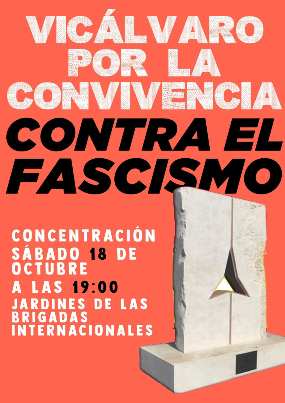 Concentración en Vicálvaro contra el fascismo y por la convivencia