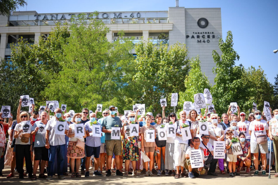 ‘Aquí nadie tira la toalla’: nueva manifestación en Villaverde y Usera contra el crematorio de la M40