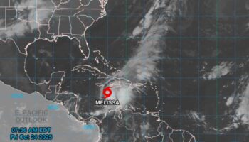 La Tormenta Melissa registra un ligero incremento en intensidad sobre mar Caribe