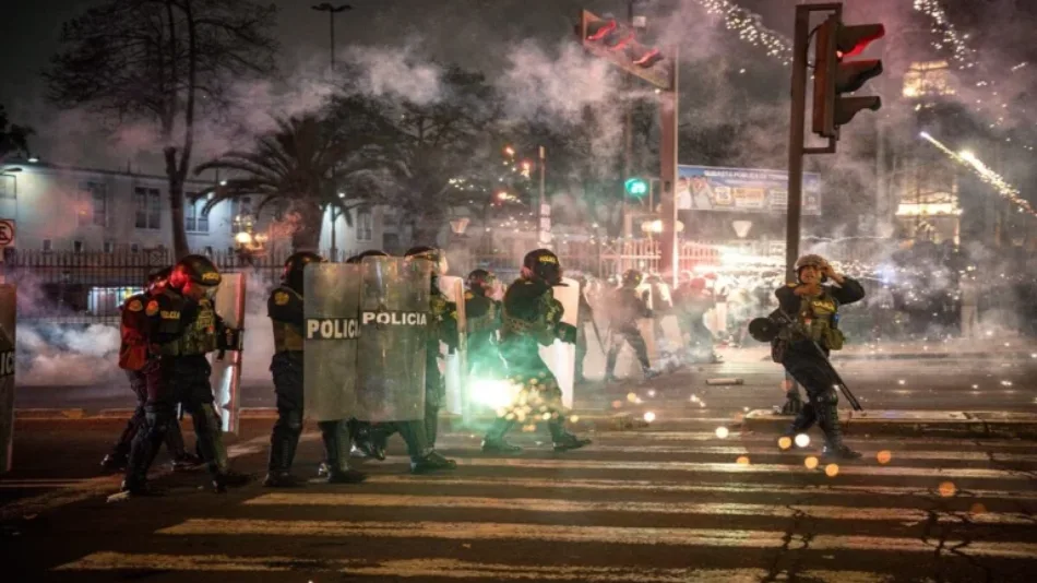 Represión policial a protesta en Perú dejó al menos un muerto y varios heridos