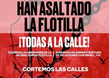CGT exige la libertad inmediata de las personas detenidas de la Global Sumud Flotilla y llama a la movilización de la sociedad en la denuncia del genocidio en Gaza
