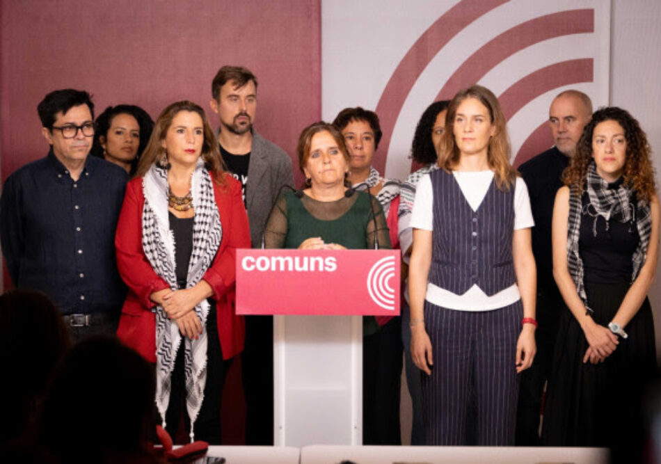 Els Comuns condemnem l’assalt d’Israel contra la Flotilla Global Sumud i exigim l’alliberament immediat de totes les persones detingudes