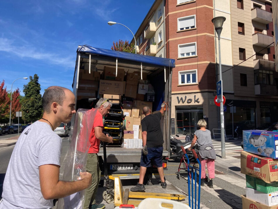 Primer camión con material sanitario para Cuba es recogido en Iruñea-Pamplona: campaña solidaria del sindicato LAB supera expectativas