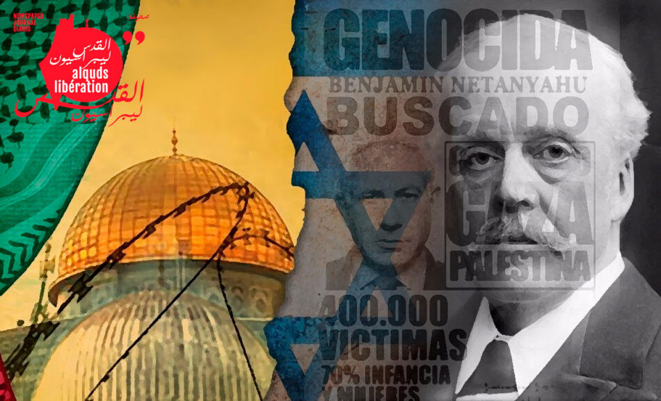 Genocidio planificado la Declaración Colonialista Británica Balfour contra Palestina