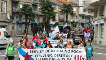 O sector de coidados vive a súa sétima xornada de folga dende setembro por convenios dignos en residencias e Servizos de Axuda no Fogar (SAF)