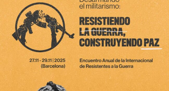 Barcelona acoge un encuentro de activistas antimilitaristas y objetores de conciencia de Palestina, Colombia, Rusia y otros territorios