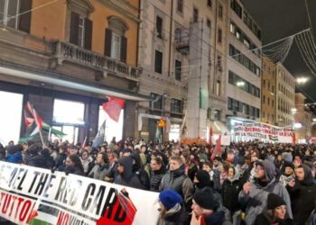 Bolonia se moviliza contra los crímenes de Israel en Gaza
