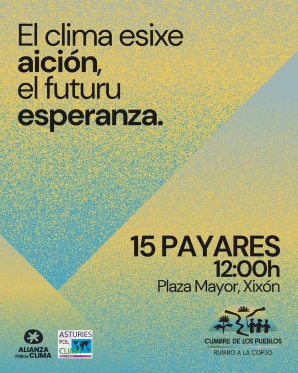 «El clima exige acción, el futuro esperanza»: Jornada de movilizaciones a escala estatal el 15 de noviembre