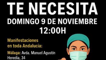 Andalucía saldrá a las calles este domingo 9 de noviembre contra la negligente gestión del Gobierno Moreno Bonilla bajo el lema “Sanidad cien por cien pública”
