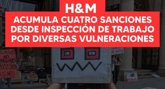 La Inspección de Trabajo vuelve a sancionar a H&M por obstaculizar la conciliación familiar e imponer trabas burocráticas ilegales