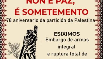 A Rede Galega pola Palestina mobilízase neste 29 de novembro