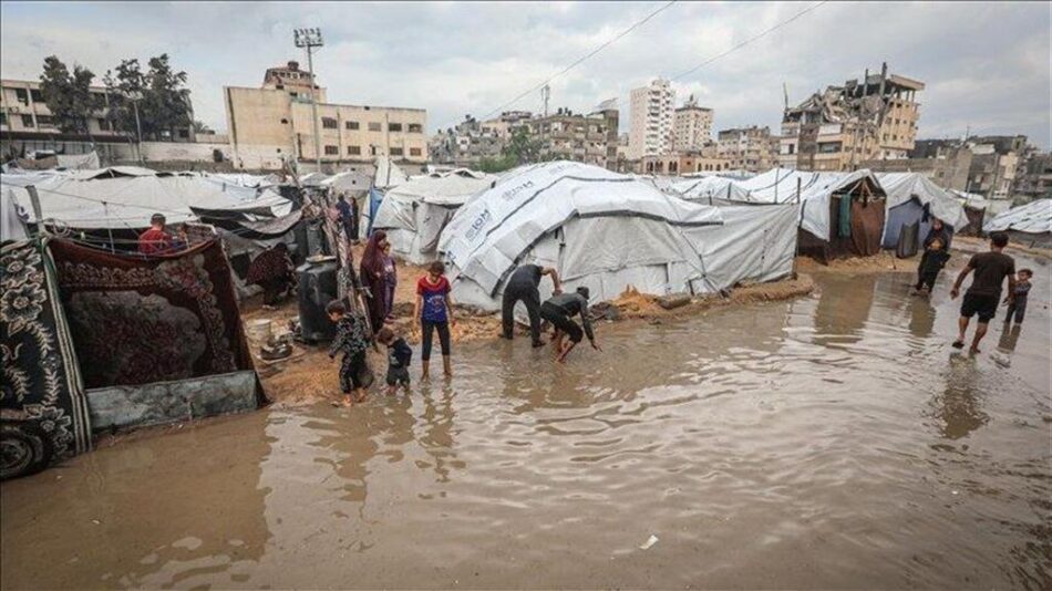 Las lluvias agravan la crisis humanitaria en Gaza