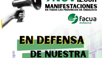 FACUA Andalucía se suma a las movilizaciones en defensa de la sanidad pública de este 9 de noviembre