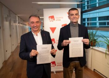 Maíllo y Santiago presentan la querella de IU y PCE contra altas autoridades civiles y militares del régimen israelí por su actuación criminal contra los españoles de la Global Sumud Flotilla