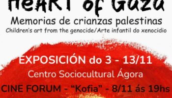Exposición Heart of Gaza no Centro Ágora (Corunha)